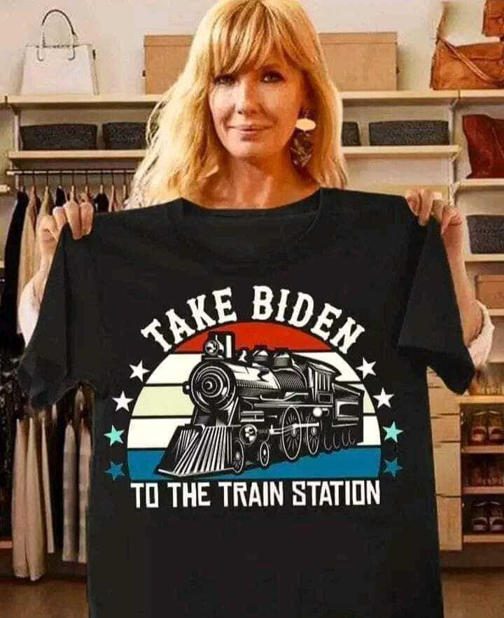 Take biden to the train station shirt Full Size Unisex T-Shirt XL