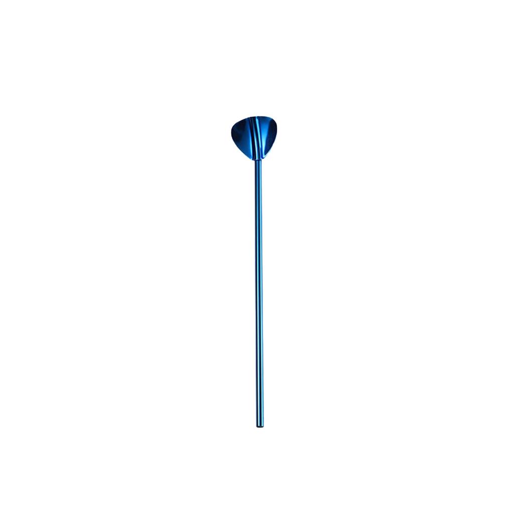 304 Stainless Steel Oval Straw Spoon Wine Spoon Mixing Spoon