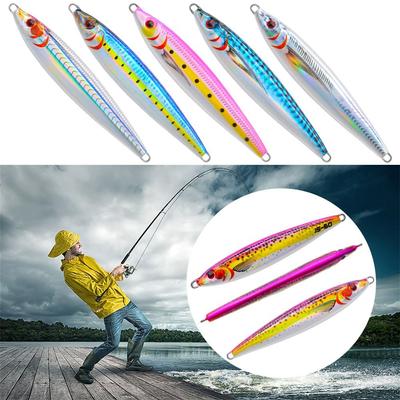 Hot Minnow 30g 40g Spinning Baits Metal Fishing Lure Lead Casting Jig Bait Spanish Mackerel