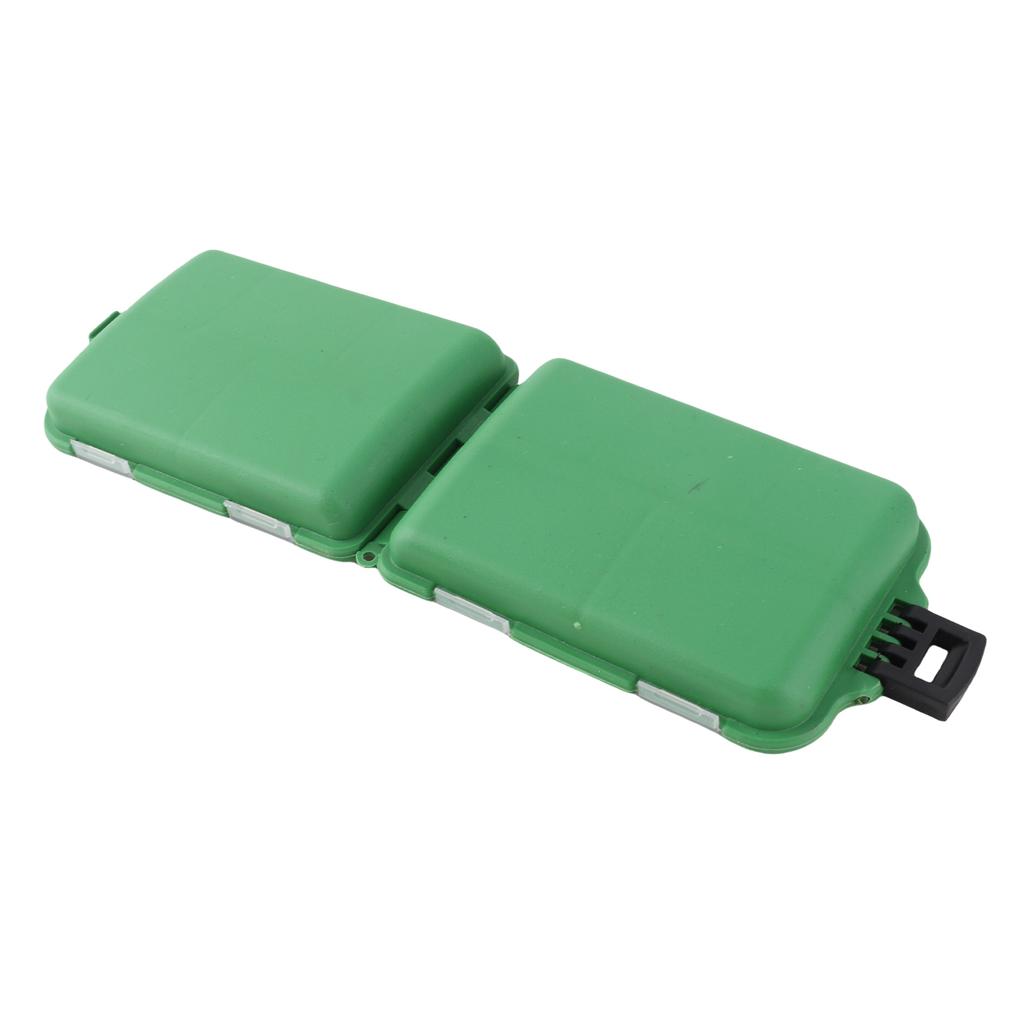 10 Grids Box Hard Fishing Tackle Storage Hooks Lures Baits Large Capacity Green Portable Design for Anglers