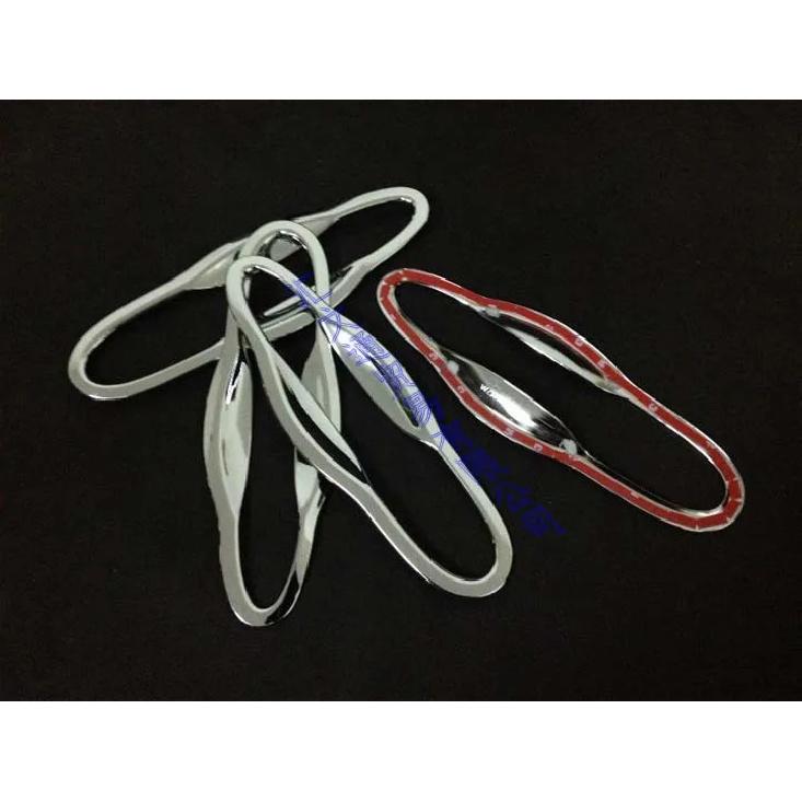 For Jeep Cherokee Limited 2015-2018 2017 2016 Car Styling Accessories ABS Chrome Door Handle Bowl Cover Cup Cavity Trim