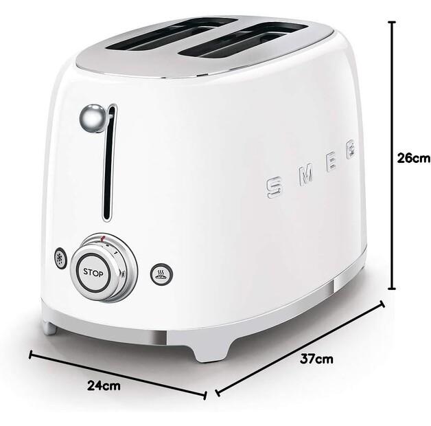 Тостер Smeg TSF01WHEU