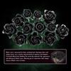 Creative Dark Rose Bouquet Building Blocks Gothic Style Black Flowers DIY Assembly Bricks Model Valentines Day Gift for Her
