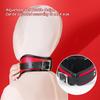 MFMYEE BDSM Bondage Leather Red Roleplay SM Sex Toy Women's Collar, - O-Ring, Collar,