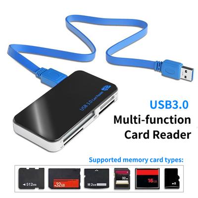 Memory Card Reader High-speed Transmission Multifunctional Hot Swap All In 1 Mini MS CF M2 External Card Reader for Computer