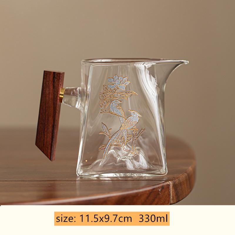 

Китайские прозрачные стеклянные чайные чашки, ситечки для чая, бытовые инструменты для разделения чайной воды, персональные чайные чашки, аксессуары для чайного сервиза.