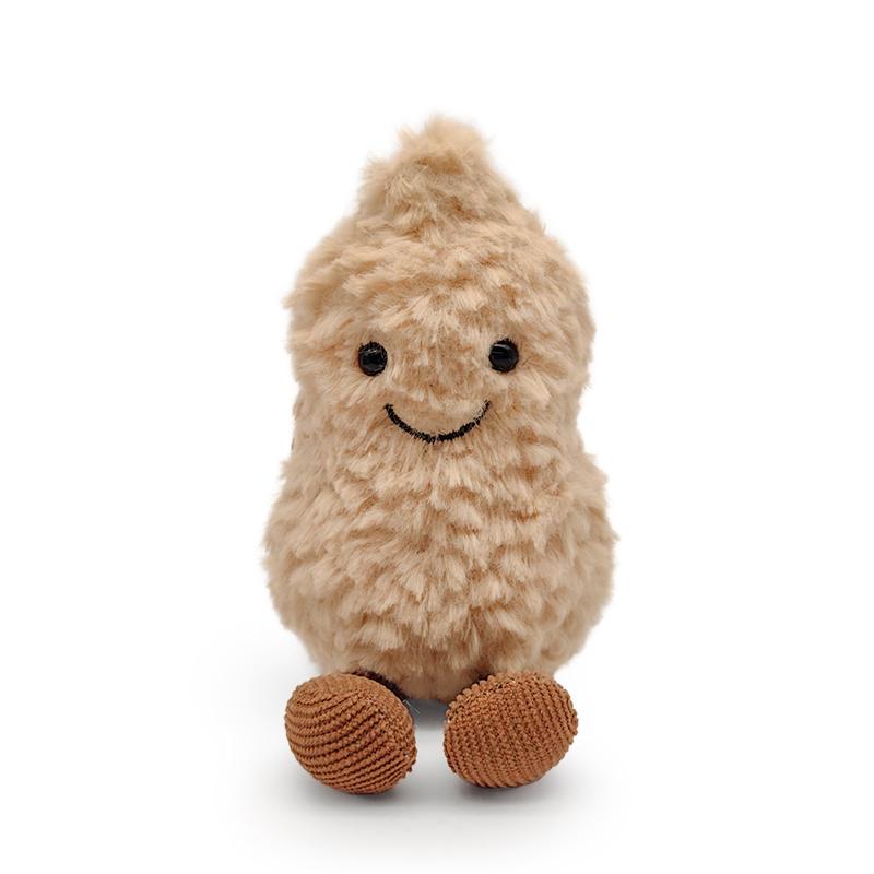 Jelly Cat Small Peanut Plush Doll Kawaii Room Decor Pendant Live Room Decor Anime Keychain Stuffed Toy Girlish Gift for Kid