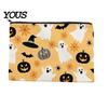Themed Cosmetic Travel Bag Storage Bag, with Halloween Pumpkin Ghost Print, Smooth Festive Desktop Zipper Canvas Makeup for Organizer