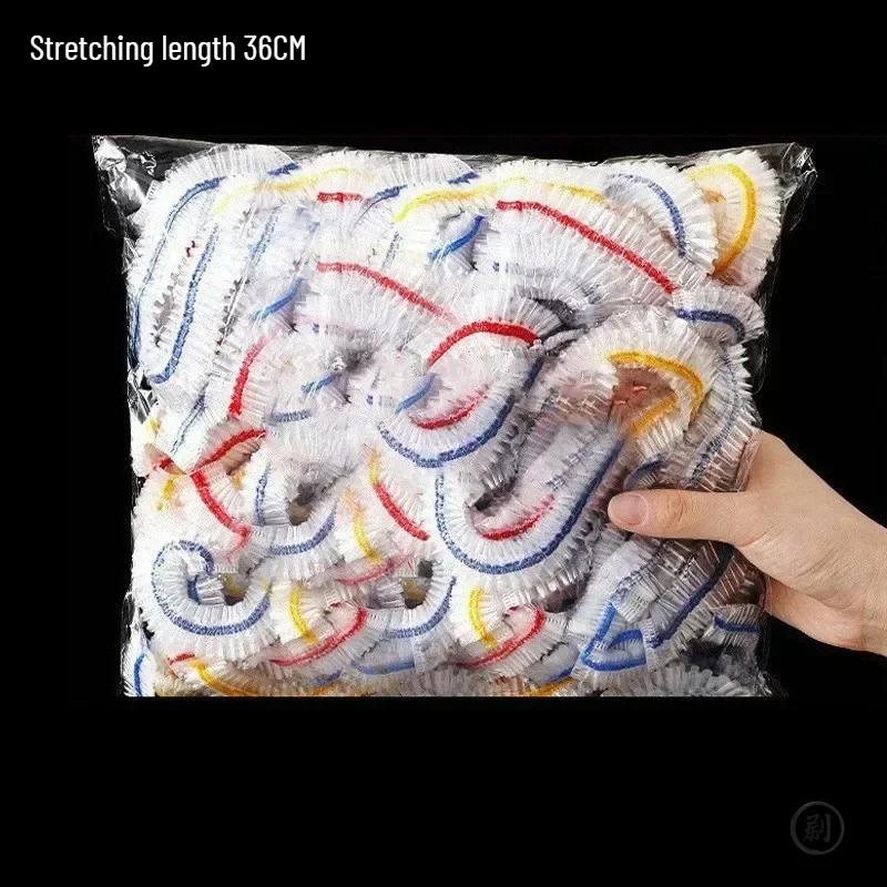 Food Grade Transparent Non Tear PE Plastic Household Refrigerator Fresh-keeping Cover Disposable Fresh-keeping Film Sleeve