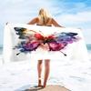 Blue Butterfly Beach Towels Oversized Soft Beach Blanket Absorbent Quick Dry Bath Towels Pool Towels Travel Beach Towel for Kids