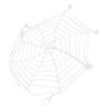 3.6m Spider Web Halloween Decorations White Round Net Spooky Cobwebs for Outdoor Indoor Party Yard