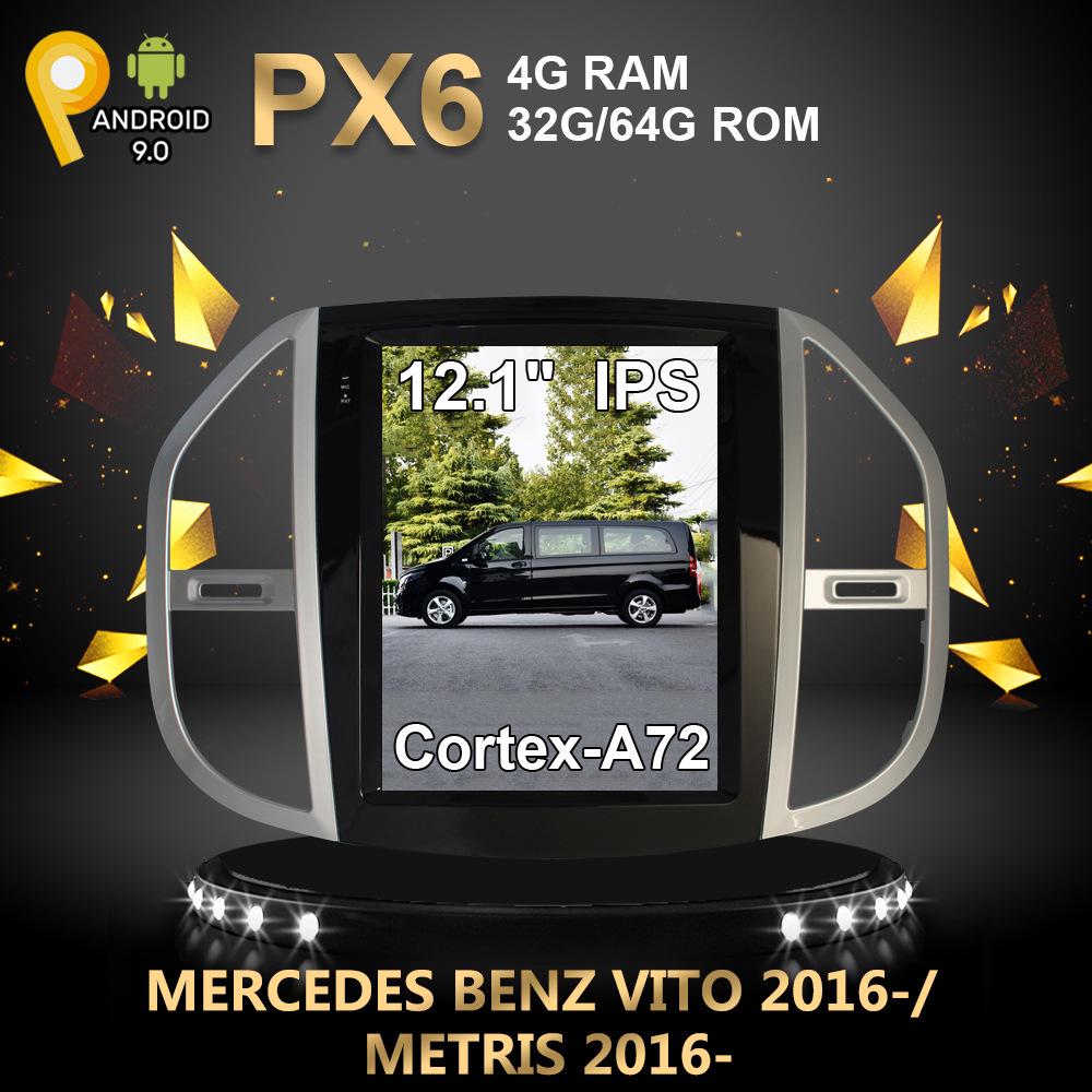 Bluetooth MP5 Player with Wireless CarPlay for 2016 VITO Metris - Smart Central Control Screen