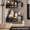 Punch-Free Wall-Mounted Bathroom Shelf for Washbasin and Toilet Corners