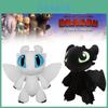 Dynamic Night Fury And Light Fury Plush Toys For Dragon Lovers Black And White Dragon Dolls