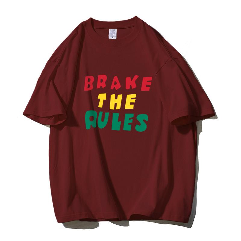 

Shellsuning, простая женская футболка с буквенным принтом, хит 2023 года, хит продаж, милые хлопковые футболки, летние повседневные свободные мягкие женские топы с короткими рукавами 3XL вино красного