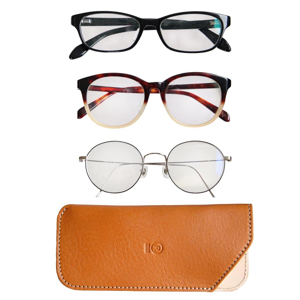 Porco Rosso Eyeglass Tochigi Made In Japan Case, Slim, Lightweight, Thin, Leather, Leather, (Chocolate) [sokunou]