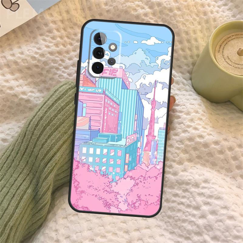 Tokyo Sakura cherry blossom Case For Samsung Galaxy A06 A26 A16 A56 A36 A05 A22 A32 A52 A54 A34 A14 A55 A15 A53 A33 A35