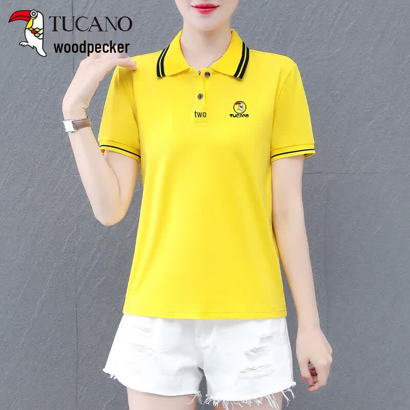 Woodpecker Women s Pure Cotton Polo T-Shirt L