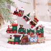 Multicolor Christmas Train Cartoon Animal Mini Christmas Tree Train  Ornament