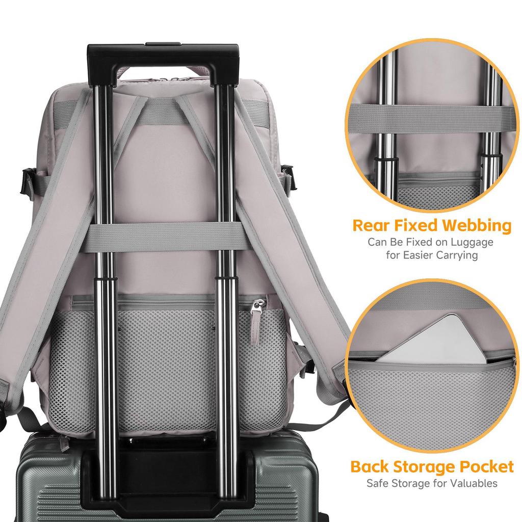 Reiserucksack, Handgepäck, Flugzulassung, Camping- und Wanderrucksack, Business-Laptop-Rucksack für Männer
