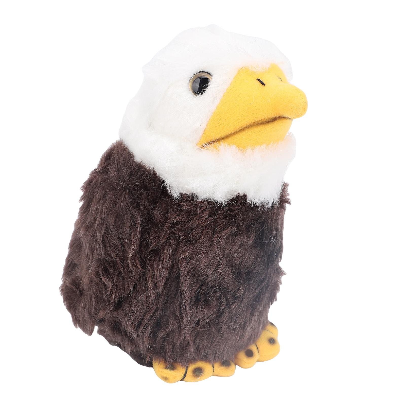 

Bald Eagle Plush Toy 17cm Tall Lifelike Cute Soft Plush Eagle Stuffed Animal for Decoration