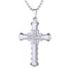 New Dark Knight Men's Necklace Jewelry Diamond Cross Pendant Necklace