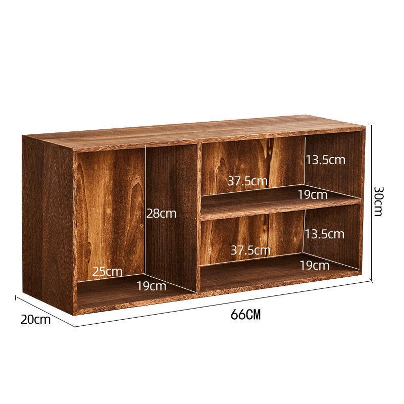 Solid Wood Wall-Mounted Display Cabinet: Antique, Tea Set Storage, Dustproof Cup Holder, Multi-Treasure Shelf Stand