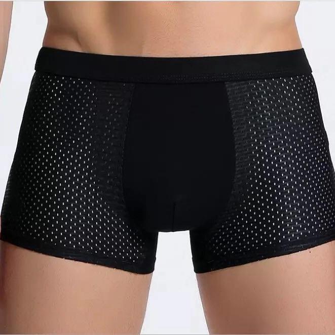 Men's Breathable Mesh Ice Silk Boxer Briefs