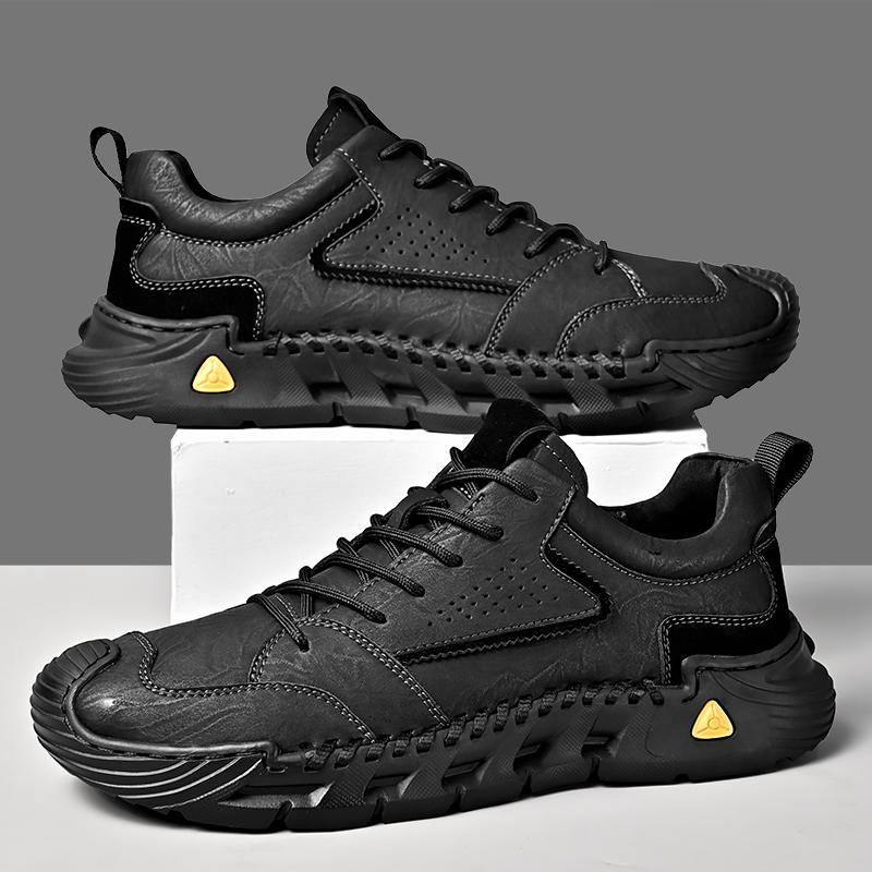 Outdoor Lässige Leder Herrenschuhe Retro Stil Herren Sneaker Erwachsene Rutschfest Lässige Wüsten Wanderschuhe Trekkingschuhe Trainer