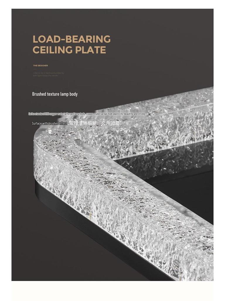 Luxury Italian Minimalist Resin Ceiling Chandelier for Living Room, Bedroom, or Restaurant