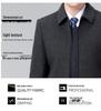 Men's Double-Sided Cashmere Jacket: Autumn/Winter Business Casual Wool Coat for Middle-Aged Dads