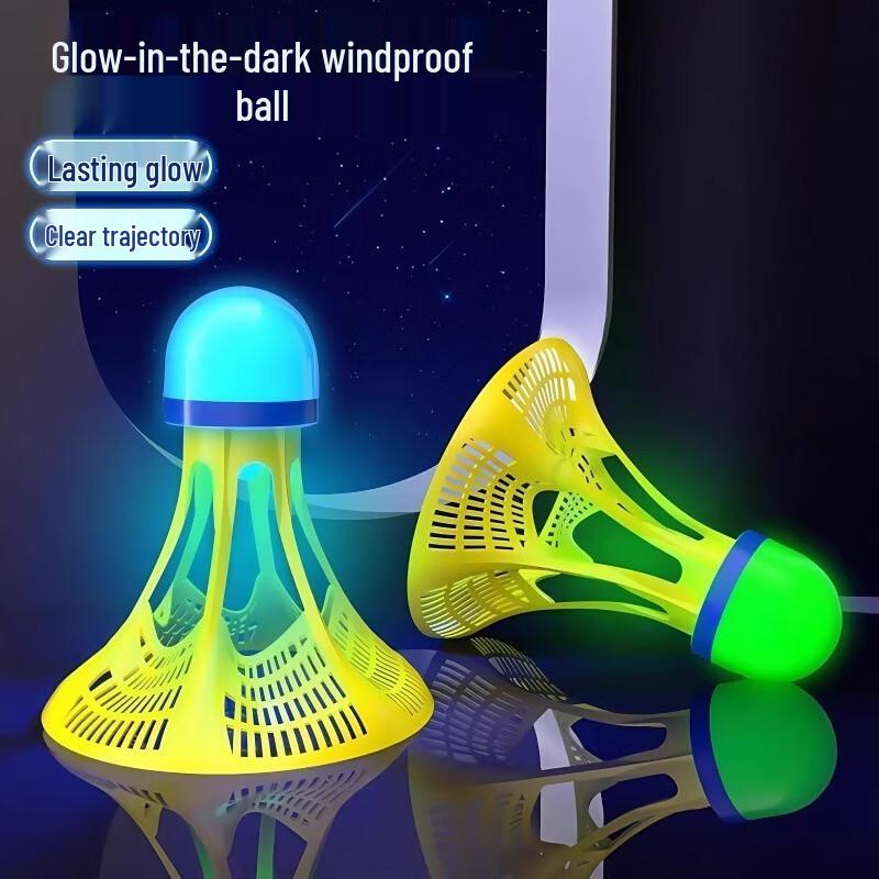 Fumaide Luminous Night Badminton Shuttlecocks (19-Pack)