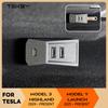 Glovebox USB Hub For Tesla New Model Y Launch Juniper 2025 Model 3 Highland 2024 Type-C Port Digital Display Splitter Docking