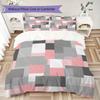 Simple Geometry Pattern Bedding uilt Set uilt Cover Pillowcase Home Decoration Birthday Gift (1 * duvet cover + 2 * pillowcase  without core)19
