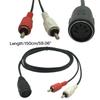 5 Pin Male DinPlug to 2x PhonoMale PlugStereo Cable,1.5M/4.9Ft 5 Pin Din Male to 2 Male Cable