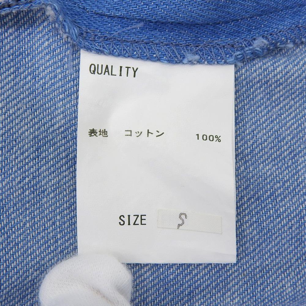 TENNE HANDCRAFTED MODERN Cotton tuck wide pants bottoms for women blue S Bottoms S blueUsed