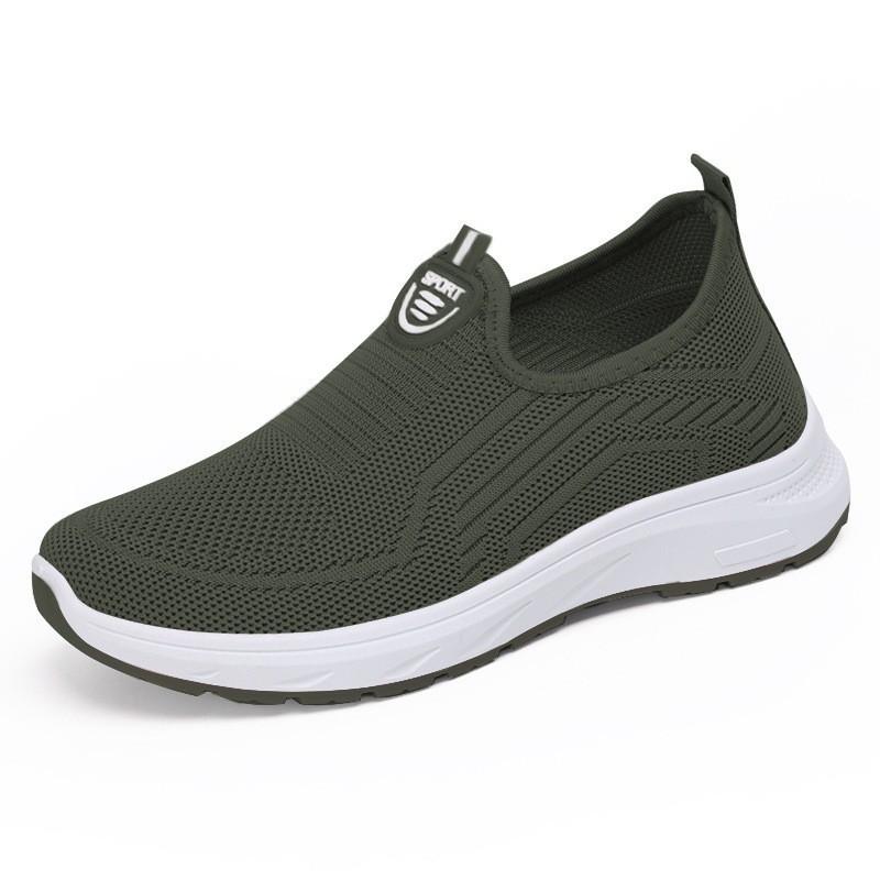 Jinshiyuanshu Shoes women's soft-soled casual shoes processing custom breathable women's single shoes one pedal flying woven shoes lazy shoes