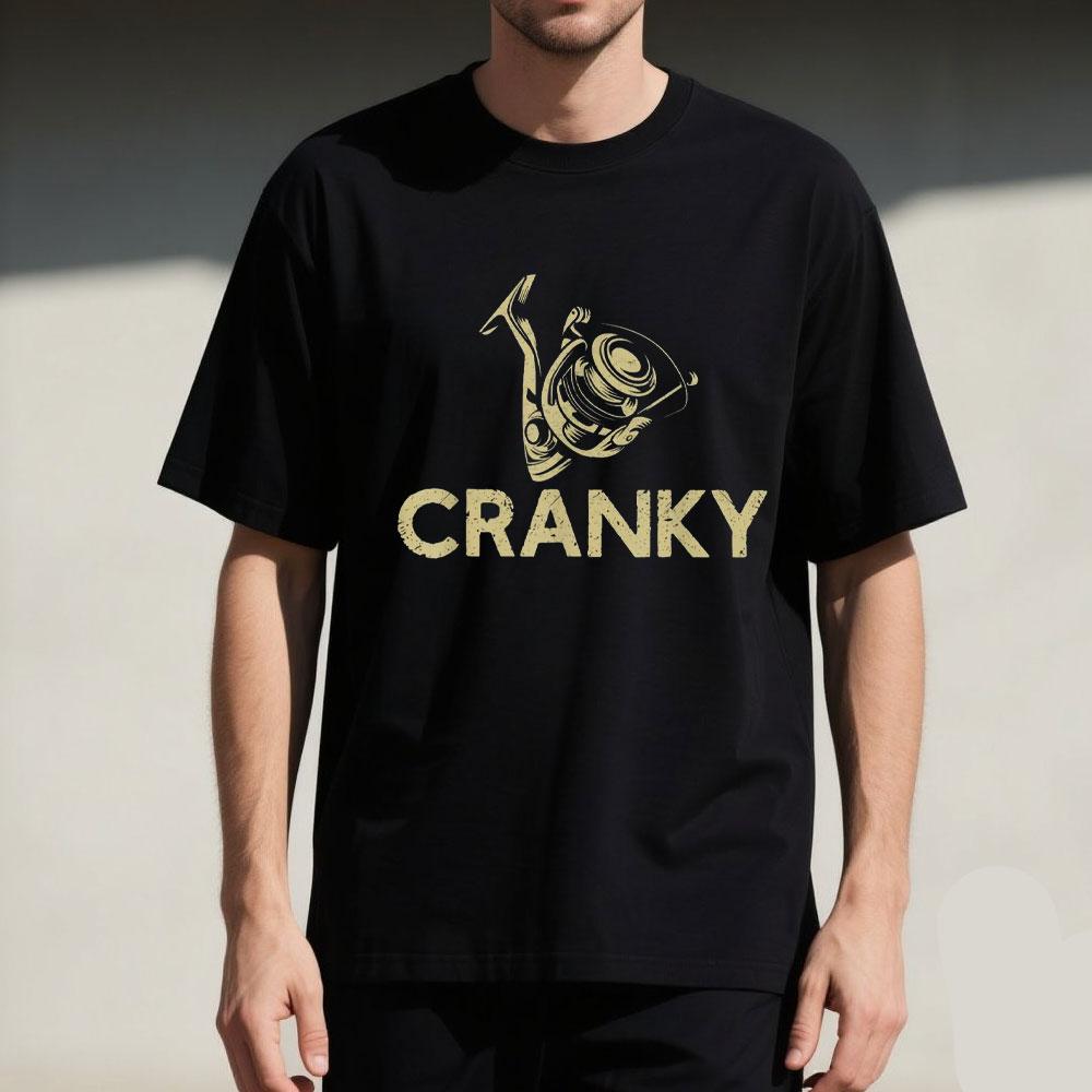 Crankbait Fishing Lure Cranky Funny Gift Ideas for Fishing T-Shirt Vintage Classic Fashion Streetwear O-neck Short-sleev Cotton S разноцветный