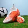 New  Football Shoes' Long Spike Grass Football Shoes Training Competition High Top Spike Athletic Shoes For Men