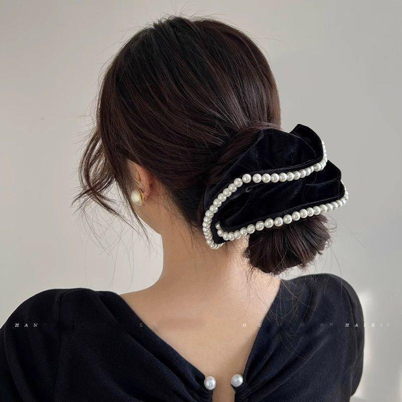 White/Black Hair Accessories, Elegant Camellia Fabric Hair Bands And Hair Accessories