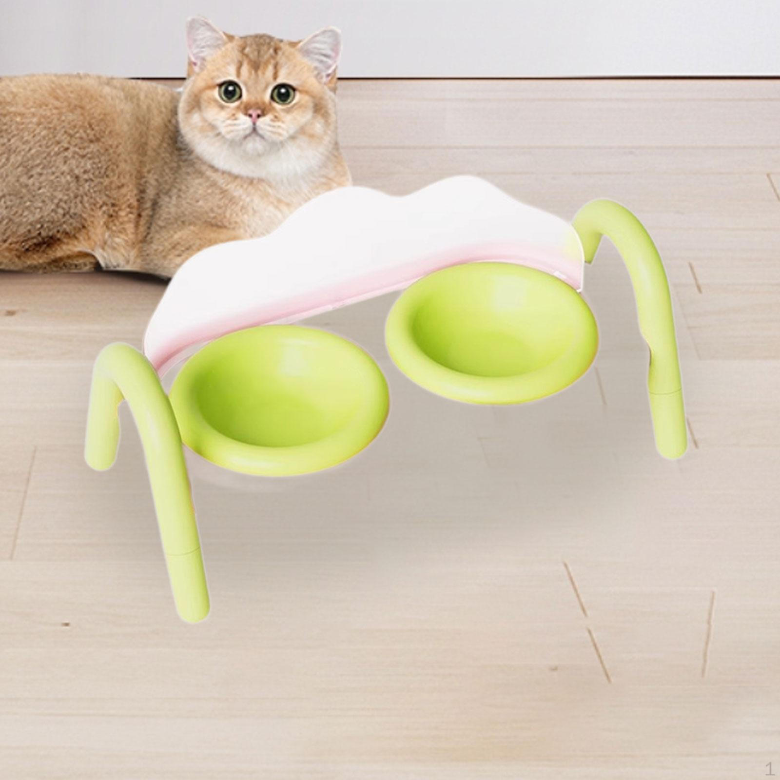 

Приподнятые миски для кошек, блюда, съемные со стойкой, против рвоты, товары для питомцев, корм для питомцев и зелёный