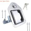 Y4UA Truck Tool Box Latches Stainless Steel Lock Replacement Handle with 2 For Campers Trailer Door ToolBox