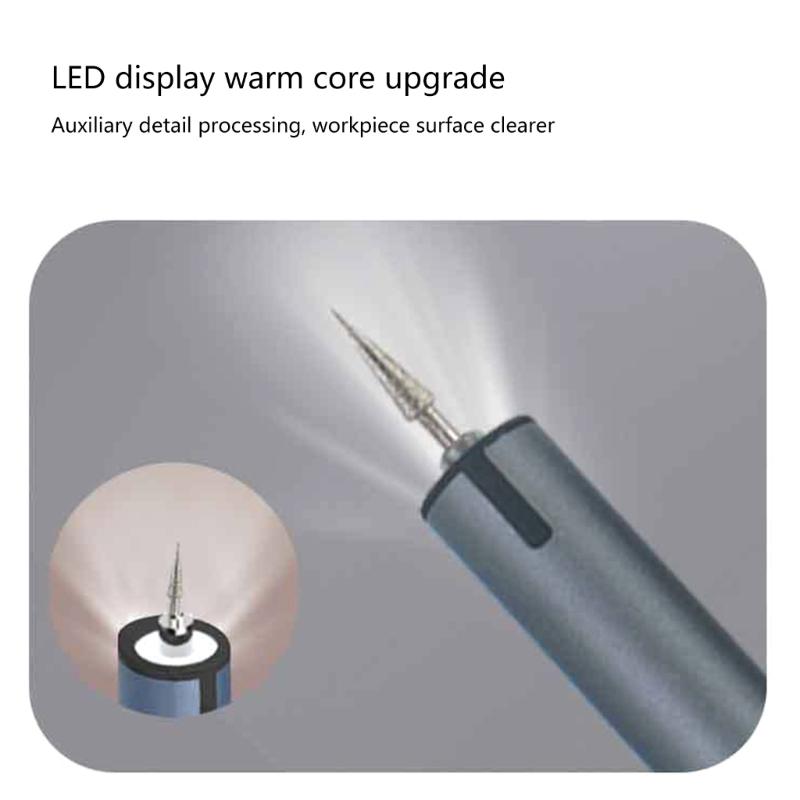 Engraving Machine Intelligent Charging Grinding Pen Electric Engraving Pen 3.7V Power Rotary Tool USB C Charging