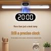 Rechargeable LED Desk Lamp with Clock & Eye Protection