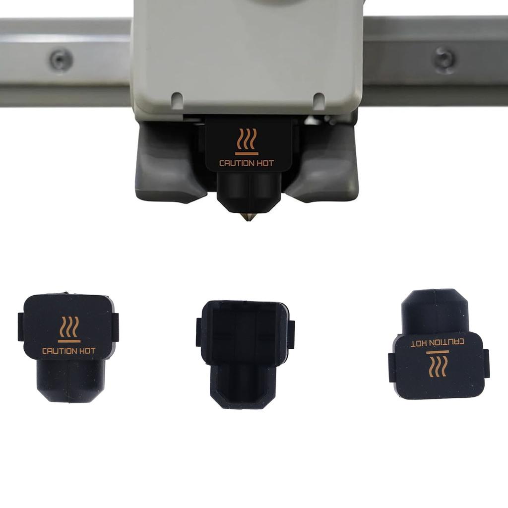 3 Pcs Silicone Socks for BambuLab Heat Resistant 3D Printer Hot End Cover Nozzle Insulation