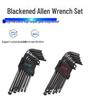 36-Piece Blackened Hex & Torx Screwdriver Set with Medium-Long Manual Wrench & Ball Head L-Shaped Wrench