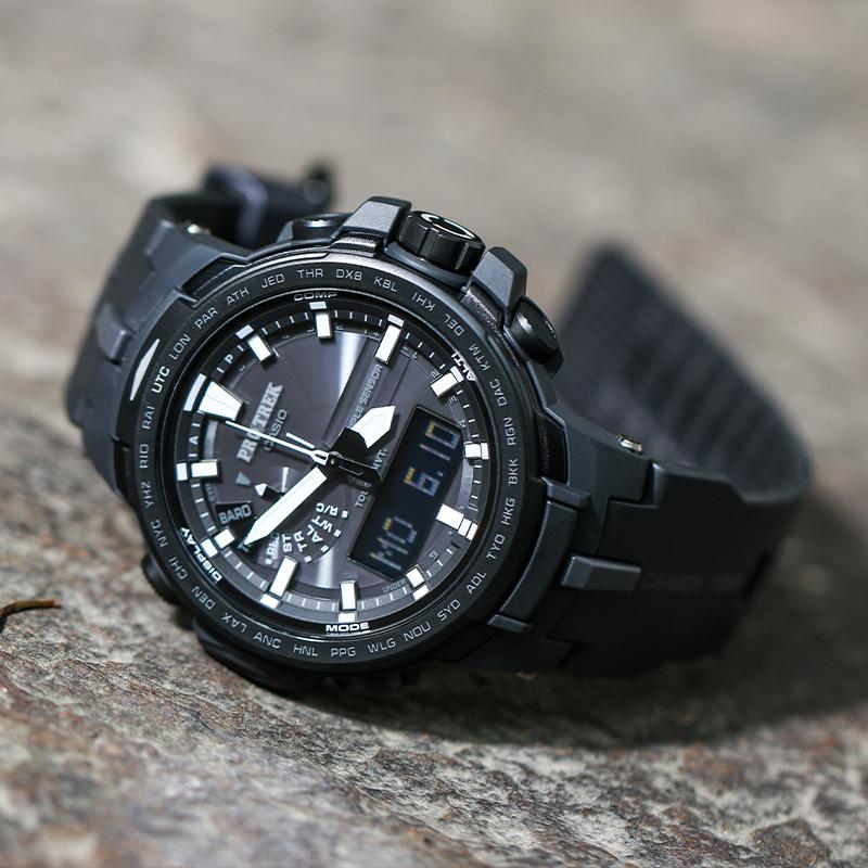 Casio Pánské hodinky PRO TREK Černé PRW-6100Y-1BPR PRW-6100Y-1BPR