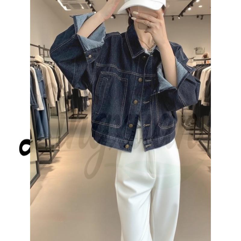 

Ретро Синяя Винтажная Потертая Свободная Уличная Куртка Extra Large темно-синий