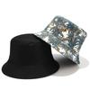 SpringSummer Banana Print Bucket Hat Unisex Reversible Fishing Hat Men’S Sunscreen Hat Women’S Leisure Sandbeach Basin Cap