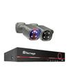 Techage 4K Security Camera System, 8-Channel NVR, Two-Way Audio, 8CH NVR 2PCS Camera, None